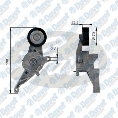 GATES T38436 Alternator Gergi Rulmani Kutuklu Audi A3 Caddy Iii Golf V T5 Jetta Iii Passat Octavia Altea  1.9 2.0 Tdi 2003->
